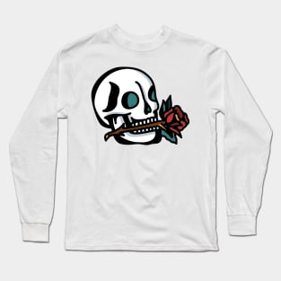 flower skull Long Sleeve T-Shirt